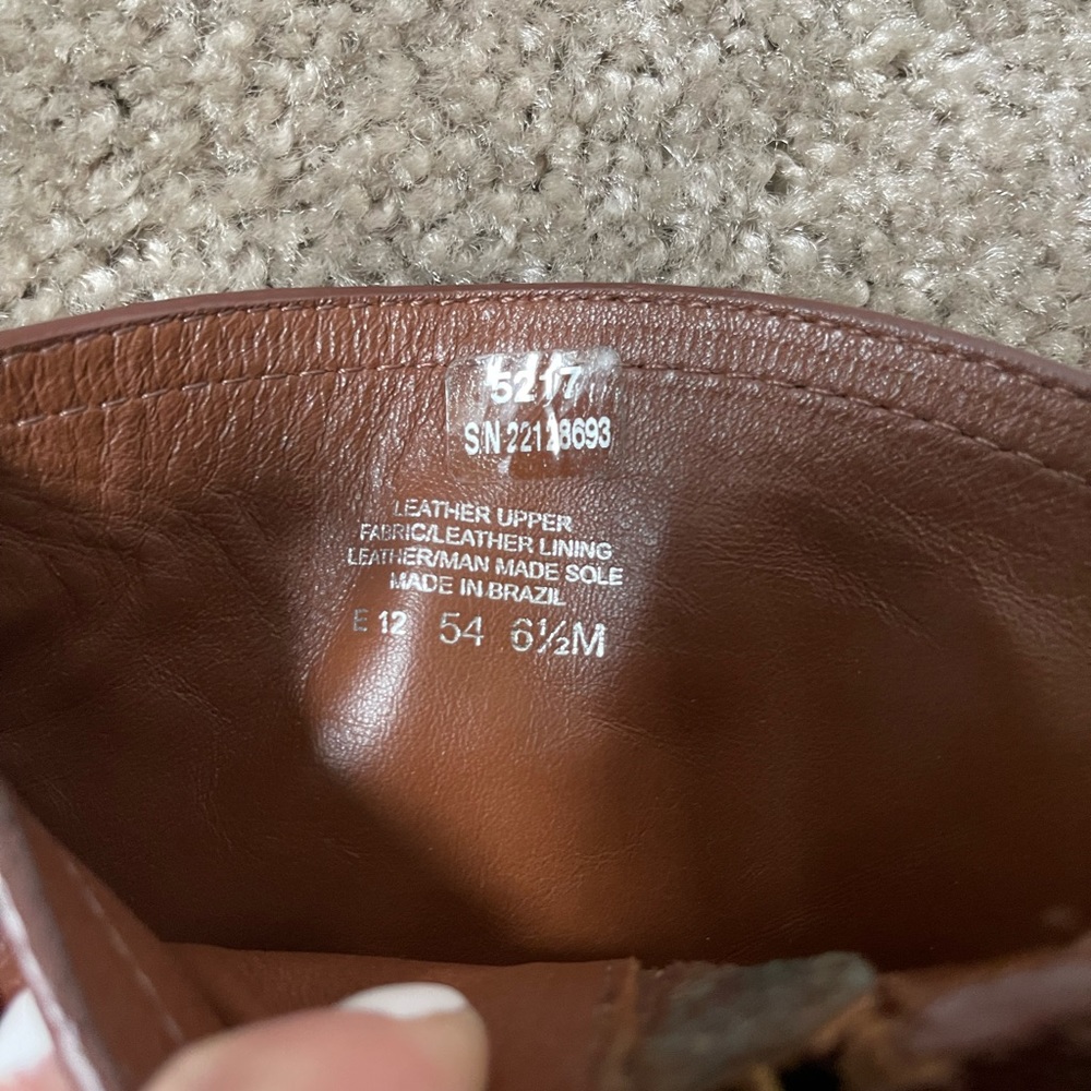 TORY BURCH BROWN LEATHER HIGH BOOTS - Picture 6 of 6